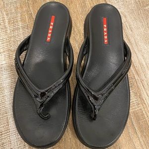 USED PRADA DLIP FLOPS